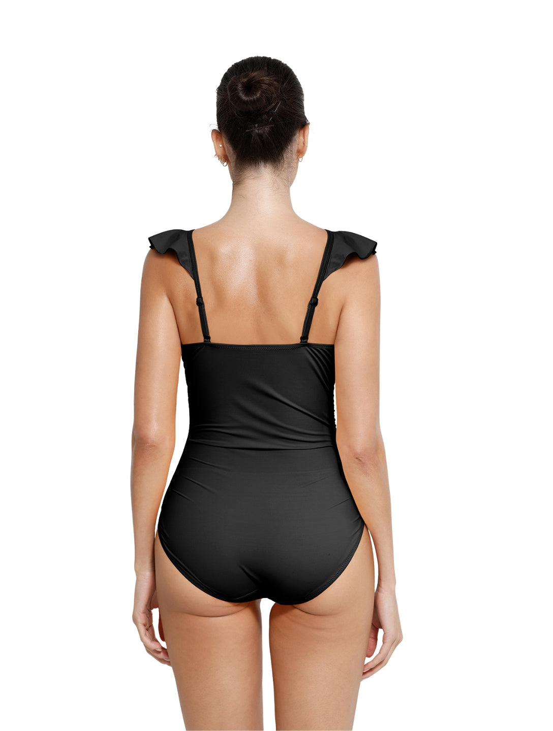 Shapewear Ruffle V-Neck Swimsuit