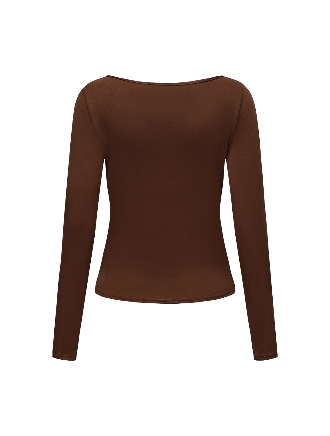 Boat Neck Long Sleeve Top