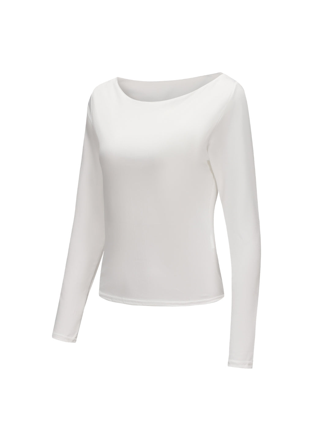 Boat Neck Long Sleeve Top
