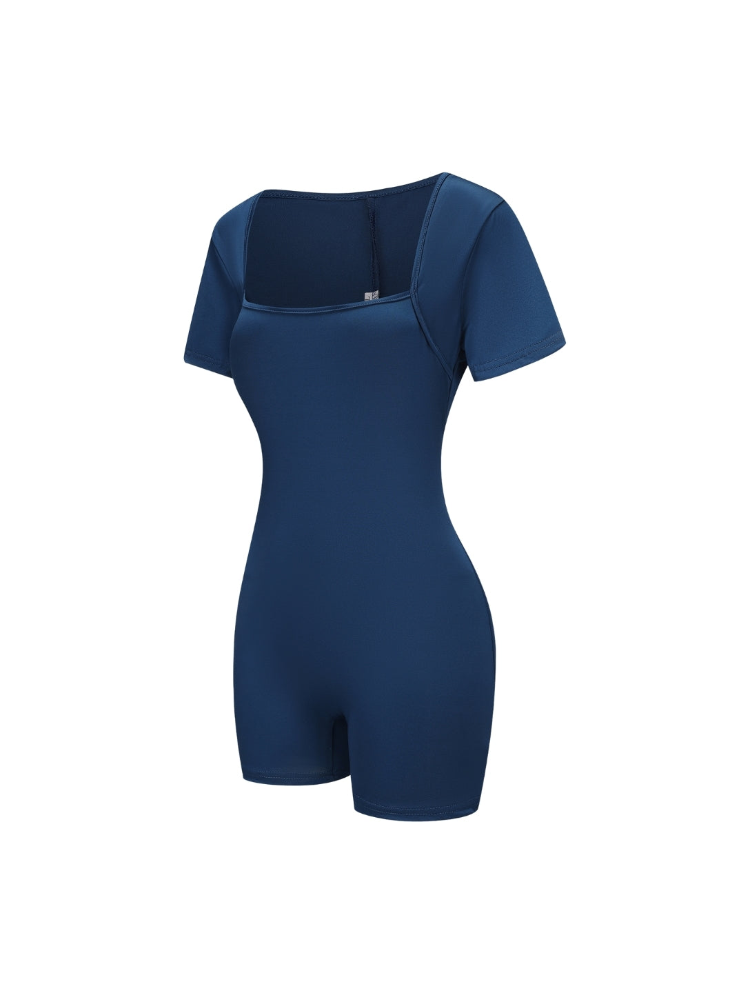 Square Neck Short Sleeve Jumpsuit