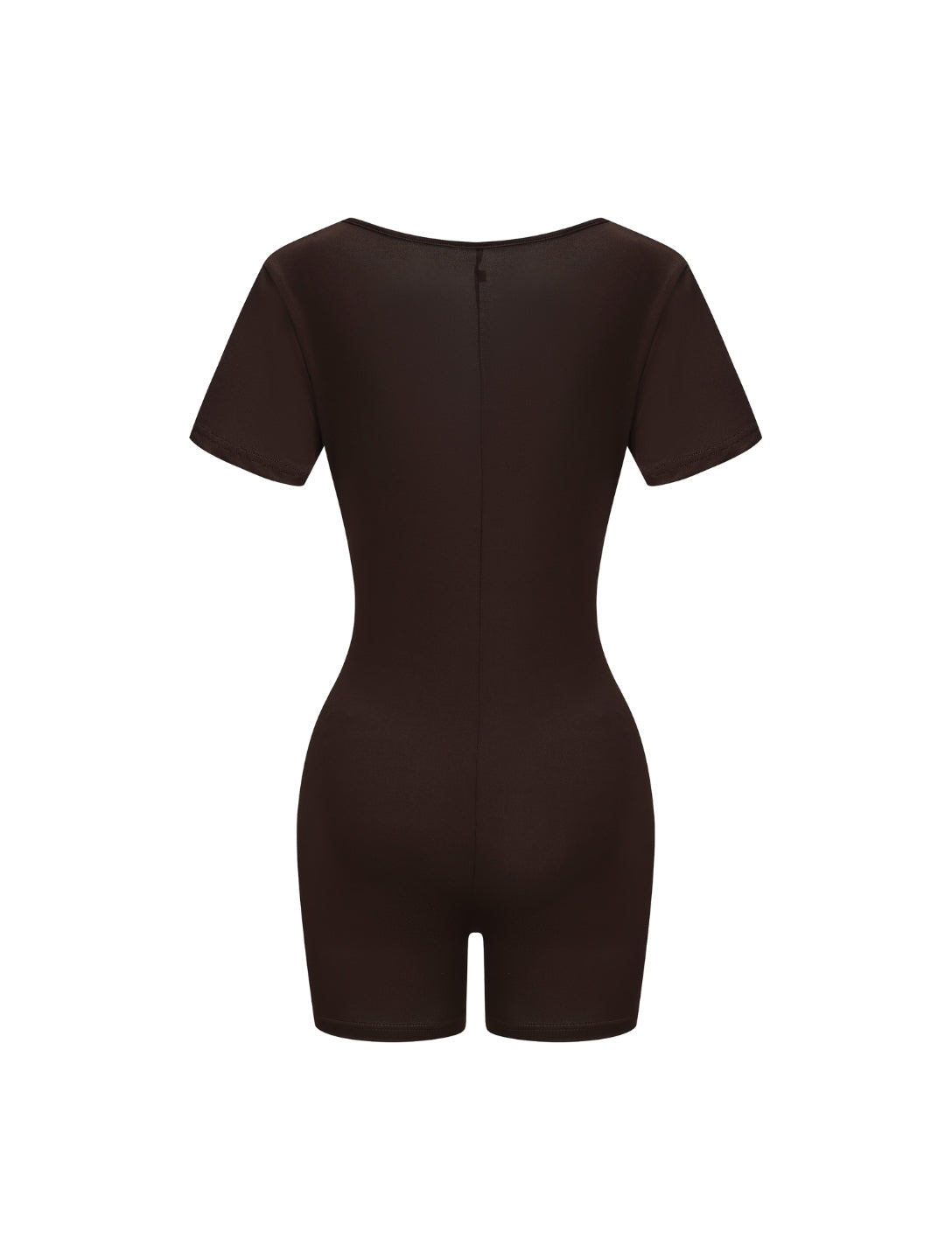 Square Neck Short Sleeve Jumpsuit