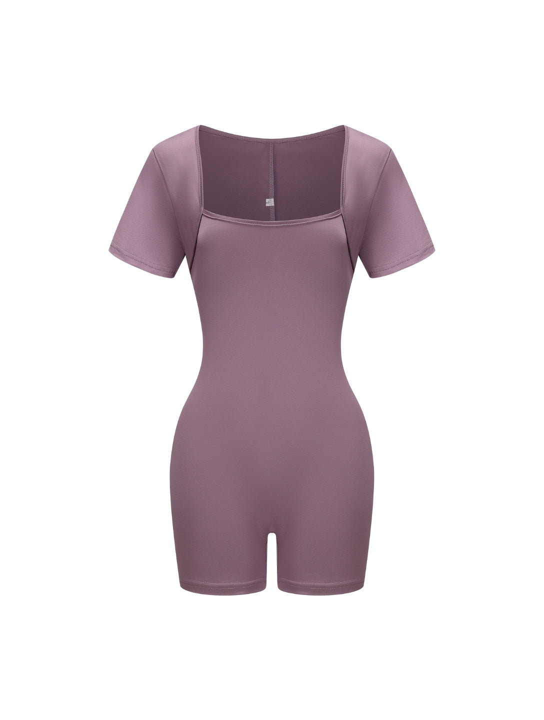 Square Neck Short Sleeve Jumpsuit